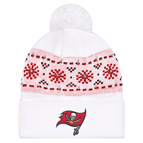 Officially Licensed NFL by Carl Banks Holiday Sweater Light-up Beanie