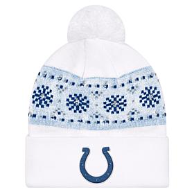Officially Licensed NFL by Carl Banks Holiday Sweater Light-up Beanie