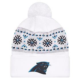 Officially Licensed NFL by Carl Banks Holiday Sweater Light-up Beanie