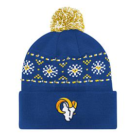 Officially Licensed NFL by Carl Banks Holiday Sweater Light-up Beanie