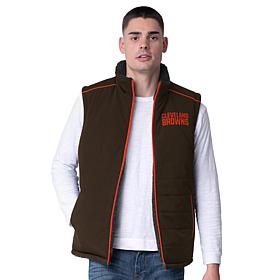 Officially Licensed NFL by Carl Banks Reversible Vest with Pockets