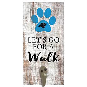 Officially Licensed NFL Carolina Panthers Dog Leash Holder Sign