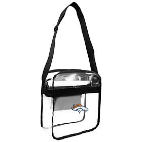 Officially Licensed NFL Clear Carryall Crossbody - Broncos