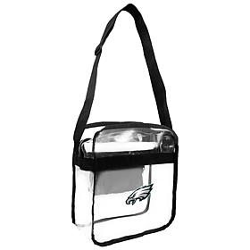 Officially Licensed NFL Clear Carryall Crossbody - Eagles
