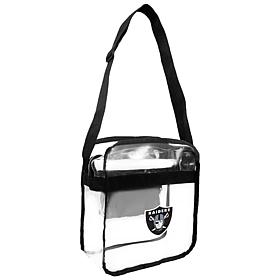 Officially Licensed NFL Clear Carryall Crossbody - Raiders