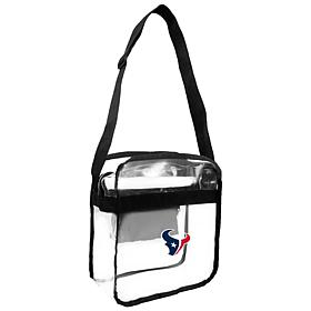 Officially Licensed NFL Clear Carryall Crossbody - Texans