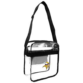 Officially Licensed NFL Clear Carryall Crossbody - Vikings