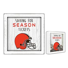 Officially Licensed NFL Cleveland Browns Saving for Tickets Money Box