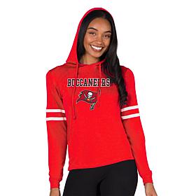 Officially Licensed NFL Concepts Sport Buccaneers Ladies' Hooded Top