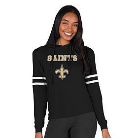 Officially Licensed NFL Concepts Sport Saints Ladies' Hooded Top