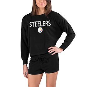 Officially Licensed NFL Concepts Sport Steelers Ladies Short Set
