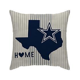 Officially Licensed NFL Dallas Cowboys Home State Duck Décor Pillow