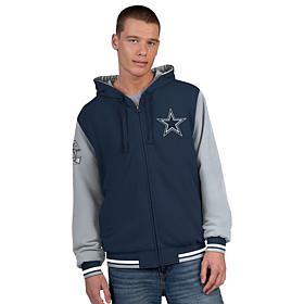 Officially Licensed NFL Dallas Cowboys Men's Reversible Full-Zip Ho...