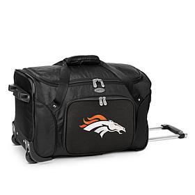 Officially Licensed NFL Denver Broncos 22" Wheeled Duffel Bag