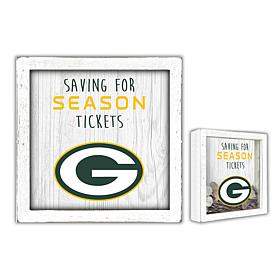 Officially Licensed NFL Green Bay Packers Saving for Tickets Money Box