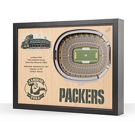 Officially Licensed NFL Green Bay Packers StadiumView 3D Wall Art