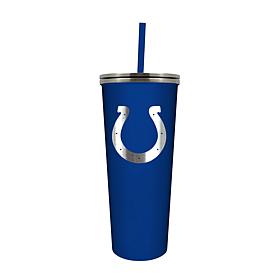 Officially Licensed NFL Indianapolis Colts 24 oz. Skinny Tumbler