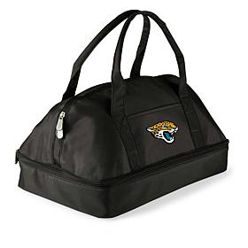 Officially Licensed NFL Jacksonville Jaguars Black Casserole Tote 