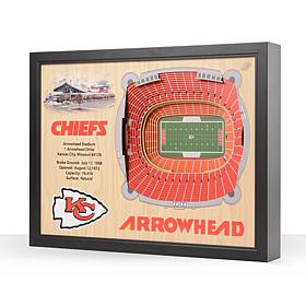 Officially Licensed NFL Kansas City Chiefs StadiumView 3D Wall Art
