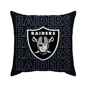 Officially Licensed NFL Las Vegas Raiders Poly Span Décor Pillow