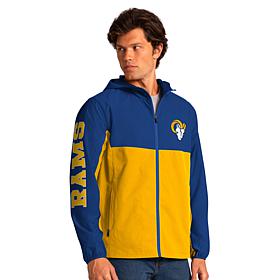Officially Licensed NFL Lightweight Full Zip Hooded Jacket by Glll