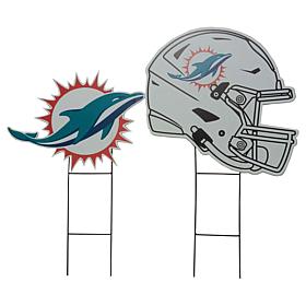 Officially Licensed NFL Logo & Helmet 2pk Yard Signs by Pegasus Sports