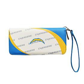 Officially Licensed NFL Los Angeles Chargers Curve Zip Organizer