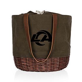 Officially Licensed NFL Los Angeles Rams Basket Tote Bag