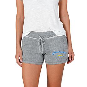 Officially Licensed NFL Mainstream Ladies Knit Shorts - Chargers