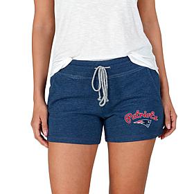 Officially Licensed NFL Mainstream Ladies Knit Shorts - Patriots