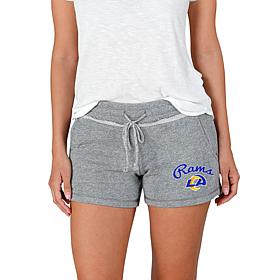 Officially Licensed NFL Mainstream Ladies Knit Shorts - Rams