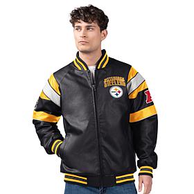 Officially Licensed NFL Men's Faux Leather Varsity Jacket by Glll