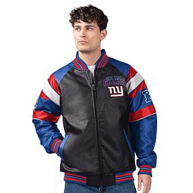 Officially Licensed NFL Men's Faux Leather Varsity Jacket by Glll