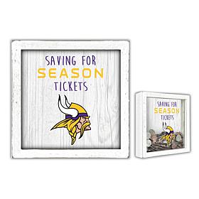 Officially Licensed NFL Minnesota Vikings Saving for Tickets Money Box