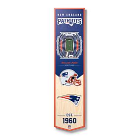 Officially Licensed NFL New England Patriots 3D Stadium Banner