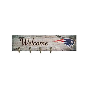 Officially Licensed NFL New England Patriots Coat Hanger 6" x 24"
