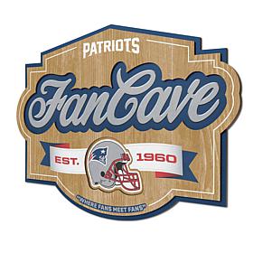 Officially Licensed NFL New England Patriots Fan Cave Sign