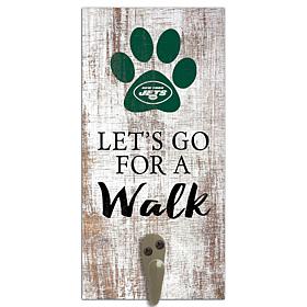 Officially Licensed NFL New York Jets Dog Leash Holder Sign