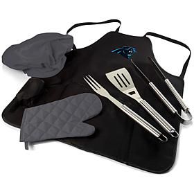 Officially Licensed NFL Picnic Time Apron Tote Pro Grill Set Panthers