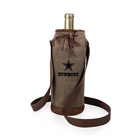 Officially Licensed NFL Picnic Time Waxed Canvas Wine Tote - Dallas 