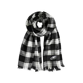 Officially Licensed NFL Plaid Blanket Scarf - Philadelphia Eagles 
