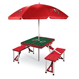 Officially Licensed NFL Red Portable Folding Picnic Table - Buccaneers