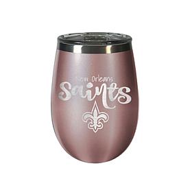 Officially Licensed NFL Rose Gold Wine Tumbler - New Orleans Saints