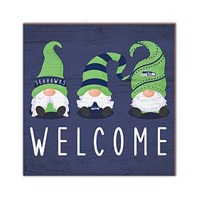 Officially Licensed NFL Seattle Seahawks Welcome Gnomes Wall Decor