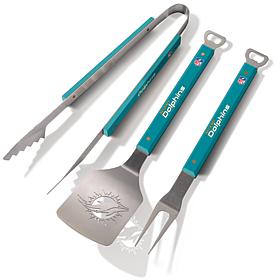 Officially Licensed NFL Spirit Series 3-piece BBQ Set - Dolphins