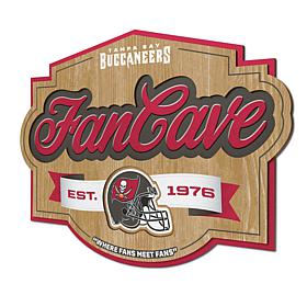 Officially Licensed NFL Tampa Bay Buccaneers Fan Cave Sign
