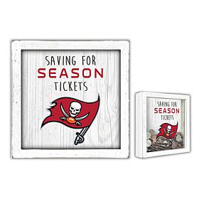 Officially Licensed NFL Tampa Bay Buccaneers Saving for Tickets Money 