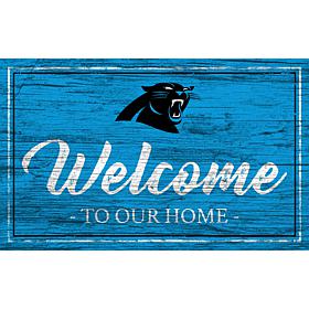 Officially Licensed NFL Team Color Sign - Carolina Panthers