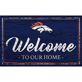 Officially Licensed NFL Team Color Sign - Denver Broncos