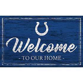Officially Licensed NFL Team Color Sign - Indianapolis Colts